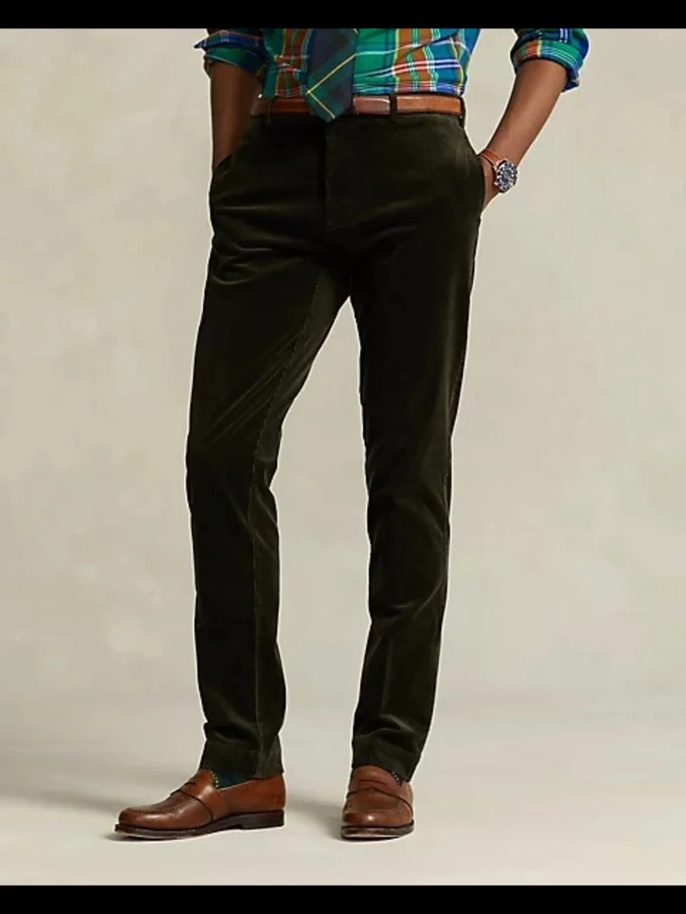 Polo by Ralph Lauren Dark Green Corduroy Trousers